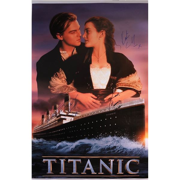 Titanic Poster Autographed Kate Winslet