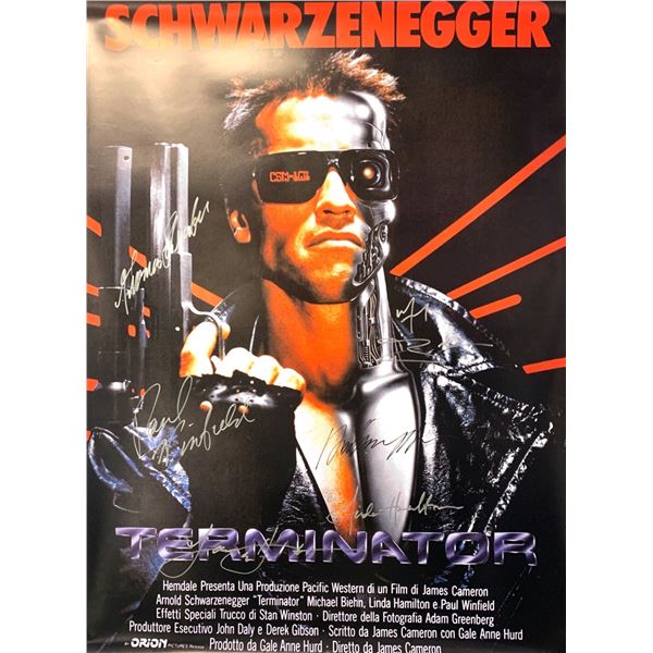 Autographed Terminator 1 Poster