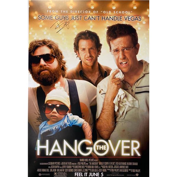 Autographed Hangover Bradley Cooper Poster