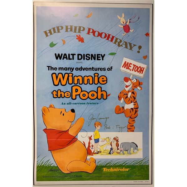 Autographed Winnie the Pooh Poster