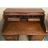 Image 2 : 1800's S STYLE ROLL-TOP DESK W/ PIGEON HOLES & DRAWERS