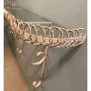 Image 2 : GLASS & WROUGHT IRON SHELF - 4 FT