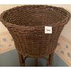 Image 2 : 1920's 2 TIER WICKER PLANT STAND - 14 INCH DIAMETER