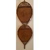 Image 1 : PAUL-JEROME BLONDEAU (1898-1911 FRANCE) - SIGNED LEATHER SNOWSHOES - 16 X 29 INCHES
