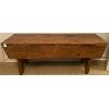 Image 2 : ANTIQUE PINE BENCH - 12 X 41 INCH
