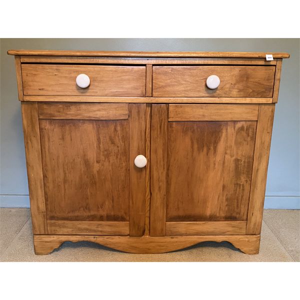 ANTIQUE PINE SIDEBOARD - 17 X 36 X 43 INCH