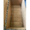 Image 4 : ANTIQUE SINGLE BOARD STORAGE CHEST W/ FORGED IRONWORKS