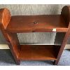 Image 2 : SOLID PINE SHELF W/ DARK STAIN - 9 X 24 X 35 INCHES