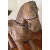 Image 2 : CARVED CAROUSEL HORSE - 21 X 38 INCHES