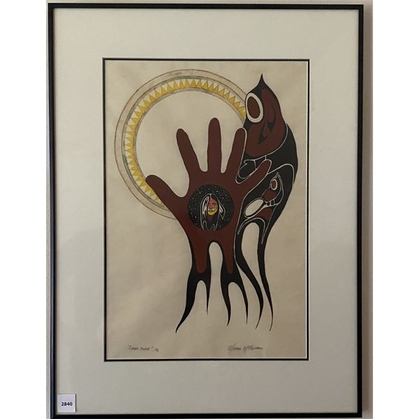 MICHEAL MCPHERSON 1996 - INNER POWER - ACR ON PAPER - 17 X 23 INCHES