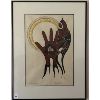 Image 1 : MICHEAL MCPHERSON 1996 - INNER POWER - ACR ON PAPER - 17 X 23 INCHES