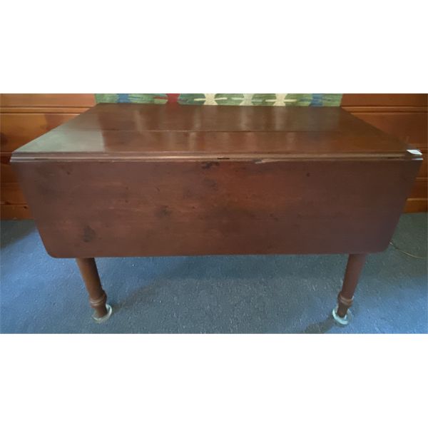 NOVA SCOTIA CHERRY DROP LEAF PARLOUR TABLE - 42 X 48 INCH - CIRCA 1870