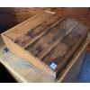 Image 3 : ANTIQUE PINE LAP DESK W/ CUBBIES - 6 X 16 X 18 INCHES