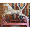 Image 1 : CARVED & PAINTED CHILD's ROCKING HORSE ON GLIDERS - 29 X 35 INCHES