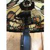 Image 3 : ANTIQUE STAINED GLASS LAMP - 23 INCHES - WORKING
