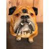 Image 1 : VINTAGE BULLDOG PIGGY BANK - CERAMIC LIKE TEXTURE - GOOD PAINT CONDITION 