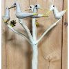 Image 2 : CARVED BIRD TREE BY PRUDENT VIANNEAU (b.1935) - 32in TALL