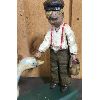 Image 4 : WOODEN CARVED "BOY FEEDING GOOSE" - SIGNED HODSON