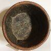 Image 2 : HAND CARVED WOODEN CEREMONIAL BOWL - 4in DIA