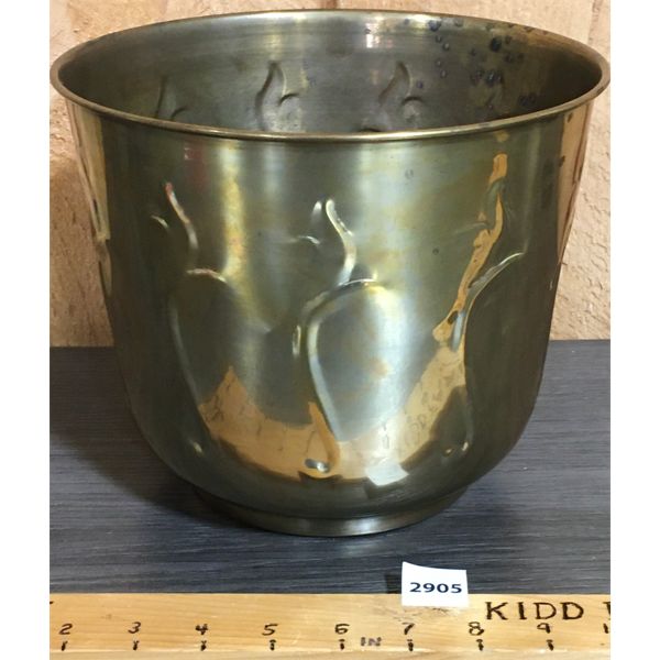 BRASS PLANTER - 7.5in TALL