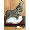 Image 2 : HEAVY WOLF SCULPTURE - 8 x 9 x 10in 
