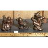 Image 1 : LOT OF 3 - COPPER MOLDS - ANGEL, WITCH AND DOG