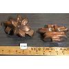 Image 1 : LOT OF 2 - COPPER MOLDS - BIRDS AND FLOWER