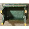 Image 4 : PRIMITIVE GREEN PAINTED WOODEN STOOL - 7 x 8 x 11in