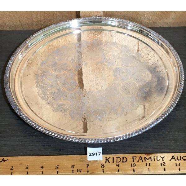 SHEFFIELD SERVING PLATTER - 14in DIA