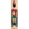 Image 4 : WOODEN PINOCCHIO FIGURE - 12in TALL