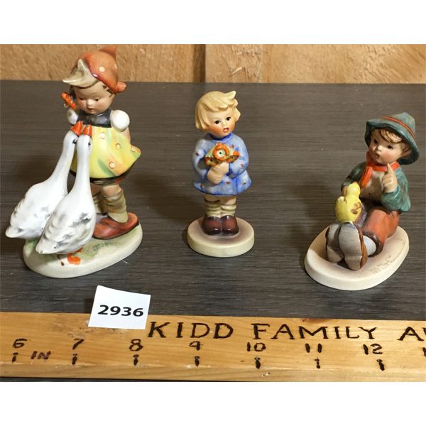 LOT OF 3 - MADE IN GERMANY GOEBEL CERAMIC FIGURINES