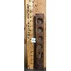 Image 1 : PRIMITIVE WOODEN MOLD - 2 x 2 x 13in 