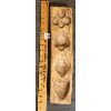 PRIMITIVE QUEBED MAPLE SUGAR MOLD - 2 x 3.5 x 16.5in