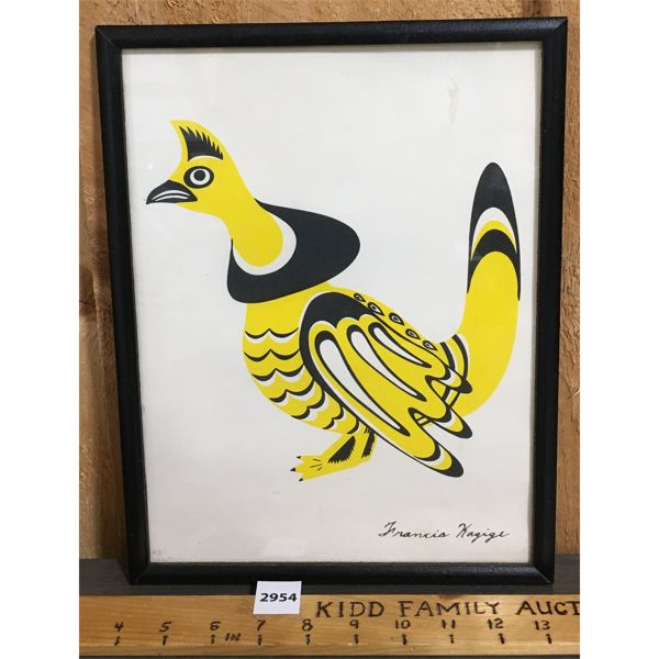 FRANCIS KAGIGE FRAMED PRINT #47/275 - 10 x 12.5in