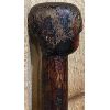 Image 3 : NATIVE AMERICAN WALKING STICK W/ CARVED HEAD HANDLE - 31in TALL