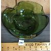 Image 2 : LOT OF 2 - GREEN GLASSWARE NESTING BOWLS 