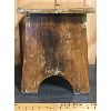 Image 2 : PRIMITVE WOOD STOOL - 11 x 13 x 14in