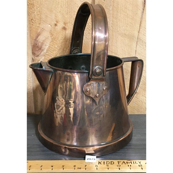 COPPER BREWERS KETTLE - CIRCA 1875 - 14in TALL