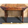 Image 4 : PRIMITIVE WOOD STOOL - 9 x 12  x 19in