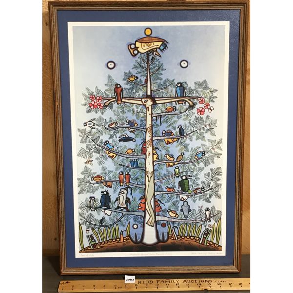 BLAKE DEBASSIGE "TREE OF LIFE" FRAMED PRINT - 18 x 26in