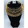 GOLD TONED WIRE NECK RING