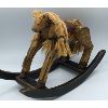 Image 2 : FOLK ART WOODEN ROCKING HORSE - SIGNED STEFNE KASTELIO