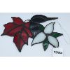 Image 2 : LOT OF 2 - STAINED GLASS STYLE WINDOW HANGING DECORATIONS