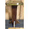 Image 1 : PRIMITIVE WOOD PEDESTAL - 10 x 10 x 21in