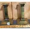 Image 3 : LOT OF 2 - BRASS CANDLESTICKS - 9in TALL