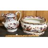 Image 2 : LOT OF 2 - MINTON IRONSTONE - AMHERST JAPAN - CIRCA 1840 - FOOTBATH AND PITCHER