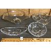 Image 1 : LOT OF 4 - CRYSTAL CANDY DISHES 