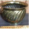 Image 2 : LARGE BRASS PLANTER - 10in TALL