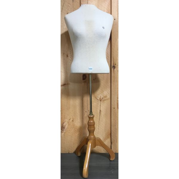 FEMALE TORSO DRESS FORM ON STAND - 48in TALL