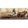 Image 6 : FOLK ART WOOD SCULPTURE "BRINGING HOME A LOAD OF LOGS" - HAROLD LEE (1898-1984)